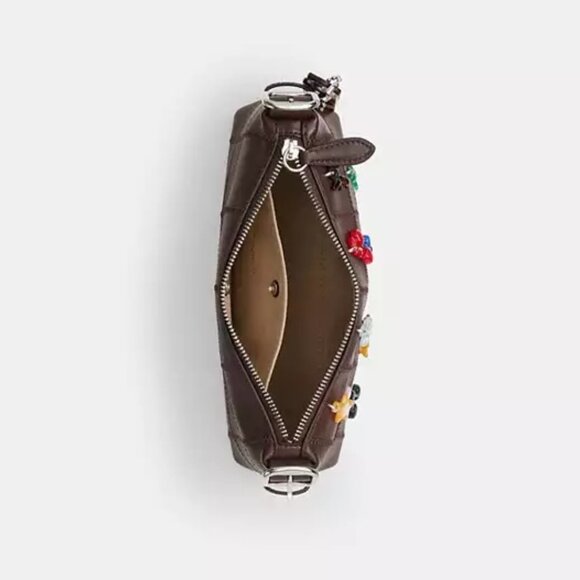 NWT Coachtopia Alter Ego Small Slouchy Bag Maple Brown Charms - Picture 3 of 11